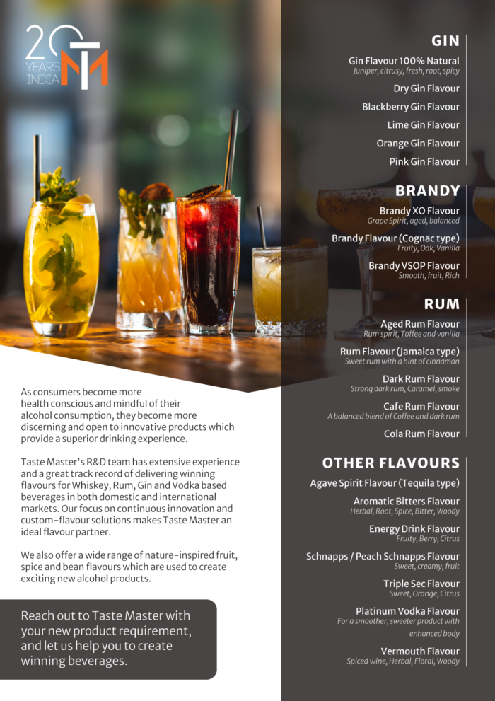 Taste Master Beverage Flavours Flyer Design