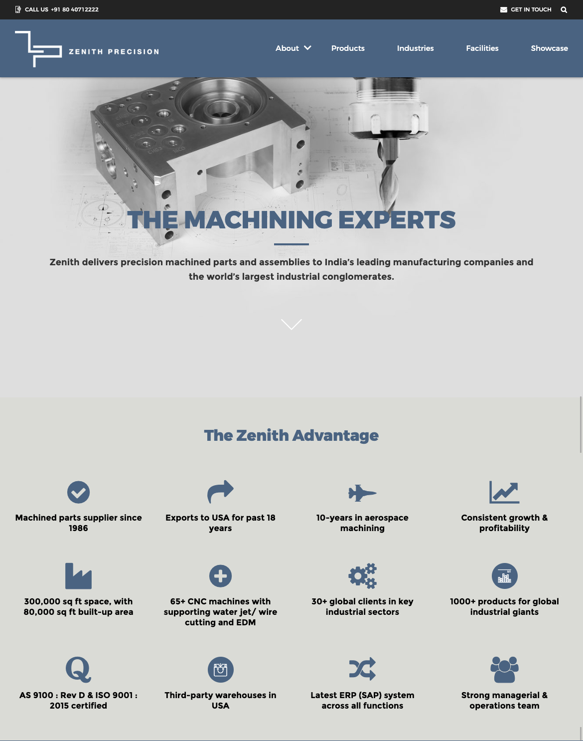 Zenith Precision Website